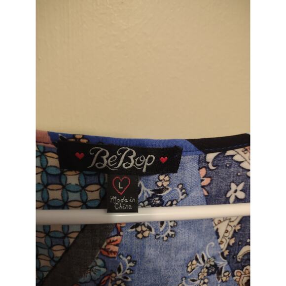 BeBop Patchwork Dress Large Bohemian Casual - Picture 2 of 5